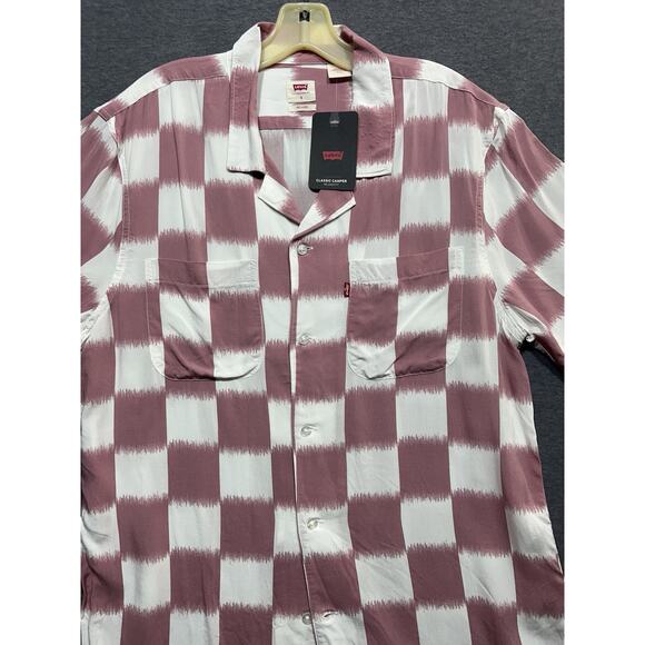 Levi’s Mens Relaxed Fit Classic Camper Button Up Shirt Size S Pink Mauve NWT - Picture 8 of 16